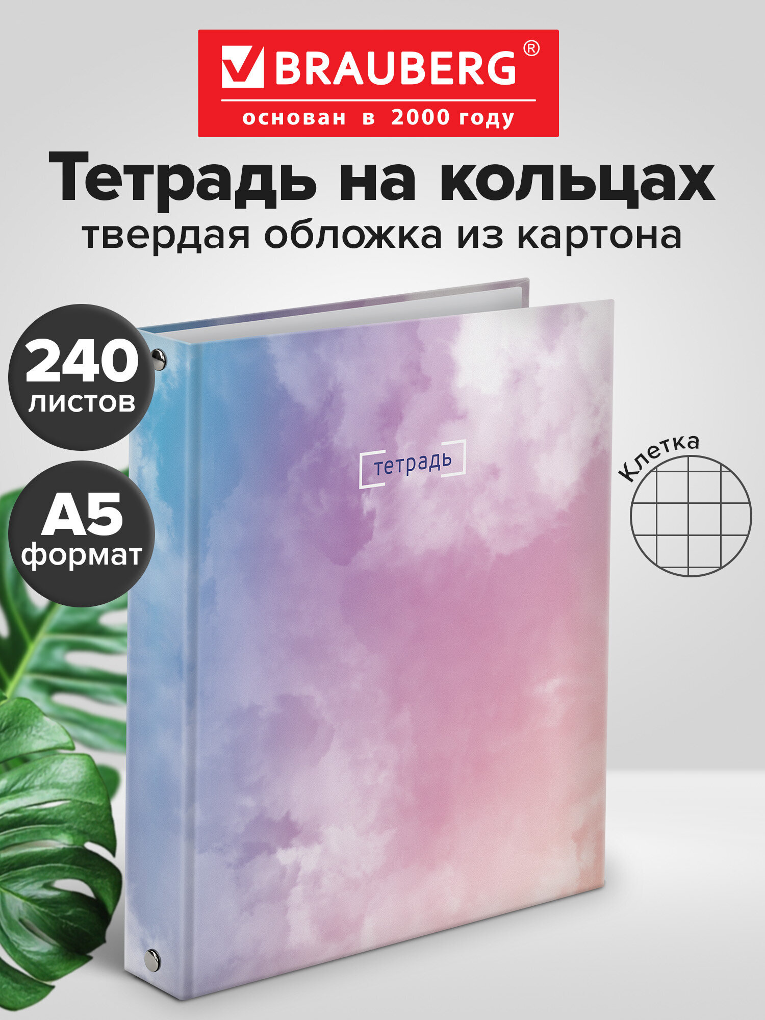 Тетрадь Brauberg клетка - фото 1