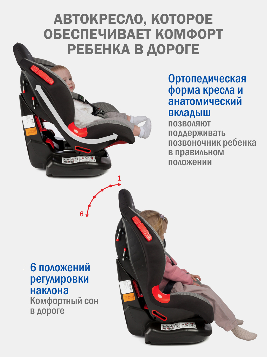 Автокресло SIGER Кокон 1/2 (9-25 кг) коричневый - фото 5