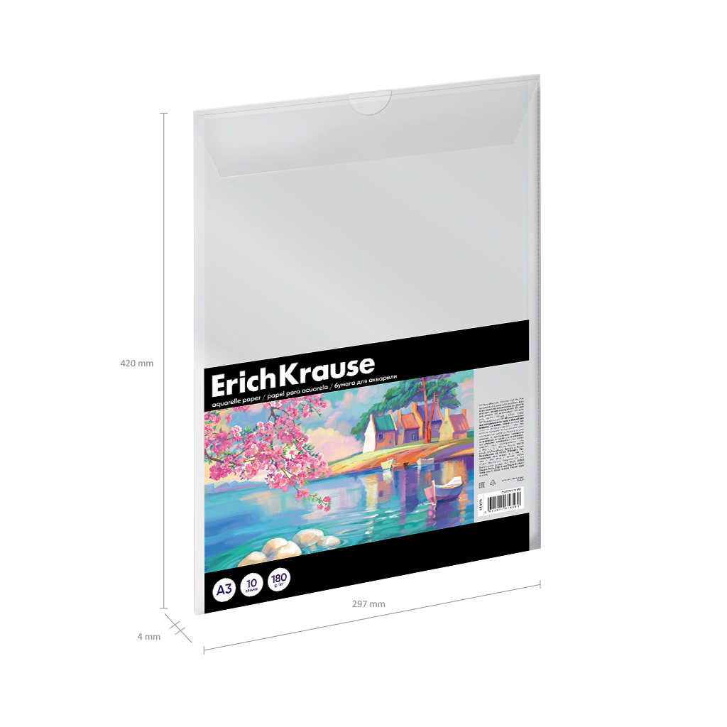 Художественная бумага ErichKrause для акварели 10 лист. - фото 2