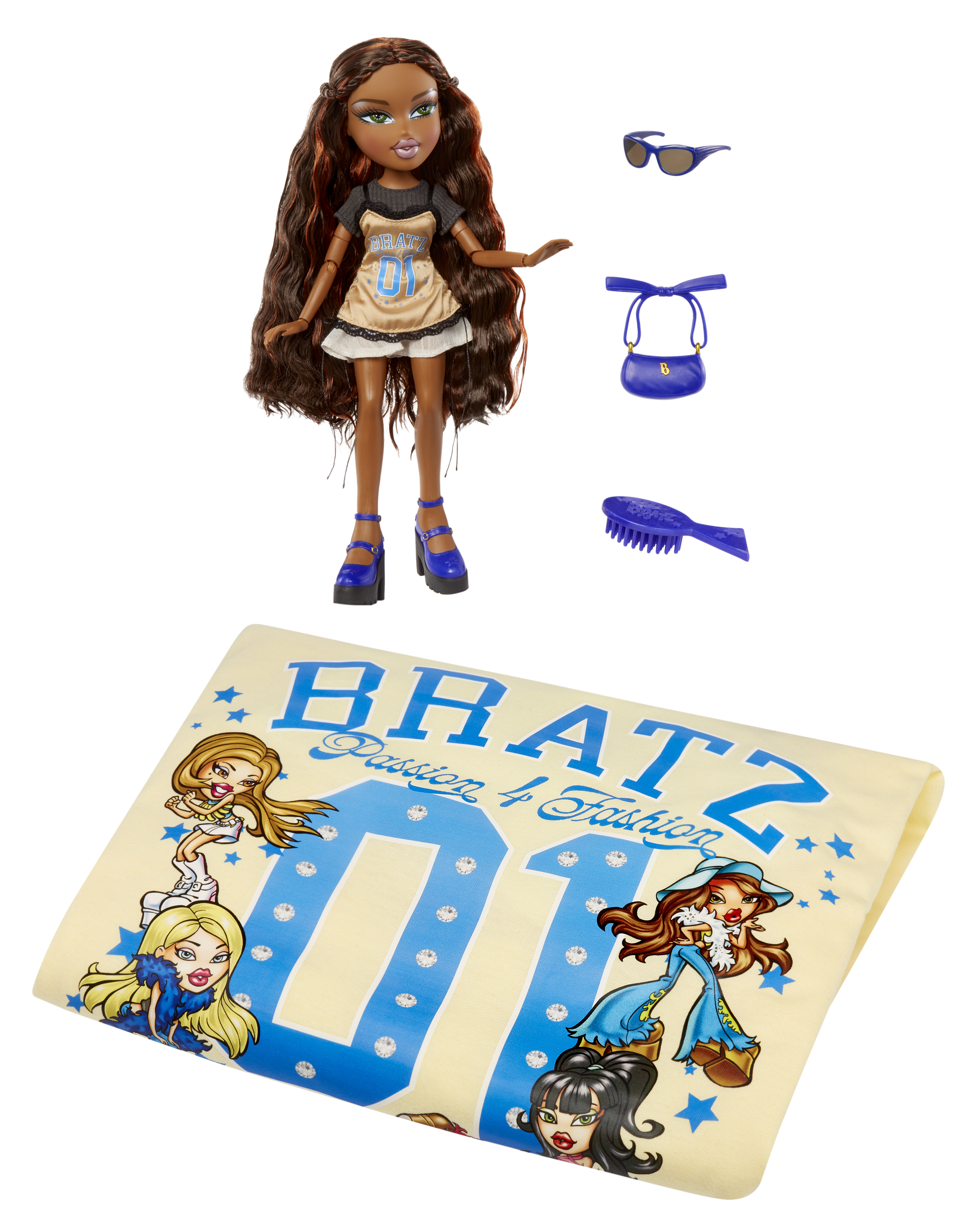 Кукла модельная Bratz Саша Stylin' с футболкой 544890-EUC - фото 11
