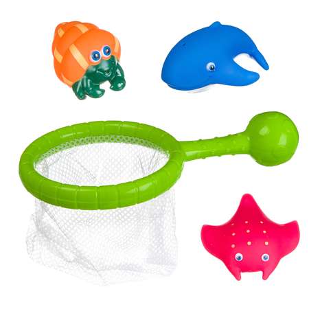 Игрушка Bondibon для ванной Сачок и 3 рыбки