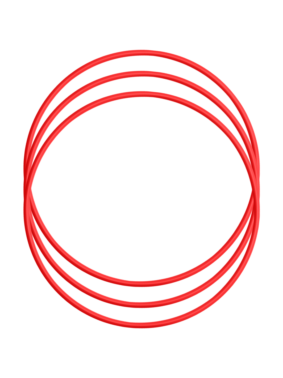 Активная игра Karolinatoys Обруч красный 3 шт. - фото 1