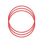 Активная игра Karolinatoys Обруч красный 3 шт.