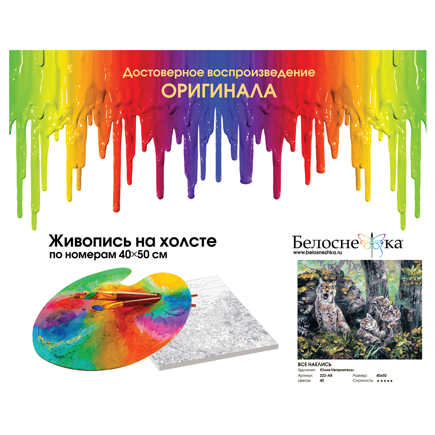 Картина по номерам Белоснежка Все наелись - фото 4