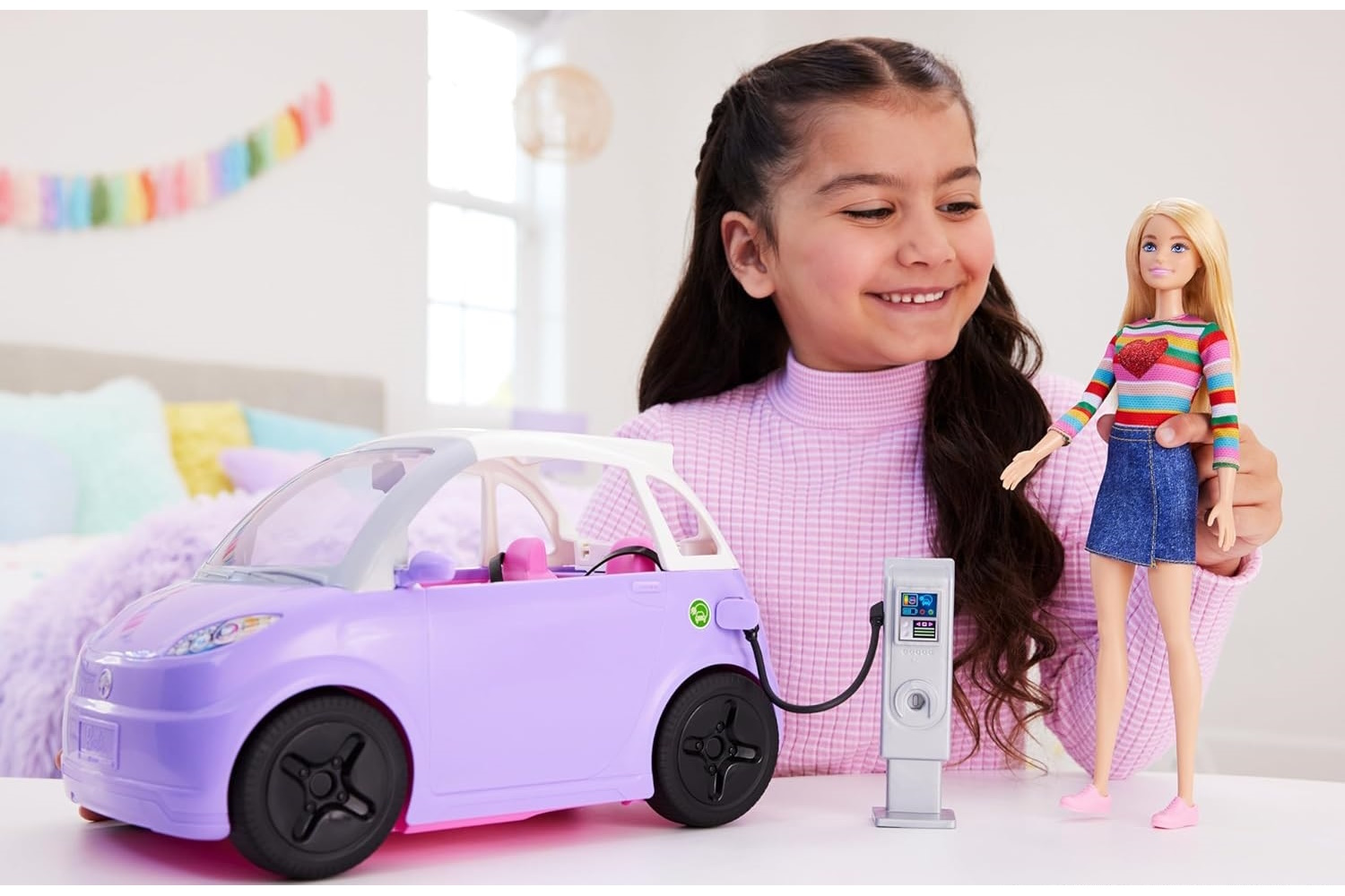 Кукла модельная Barbie Электромобиль HJV36 - фото 6
