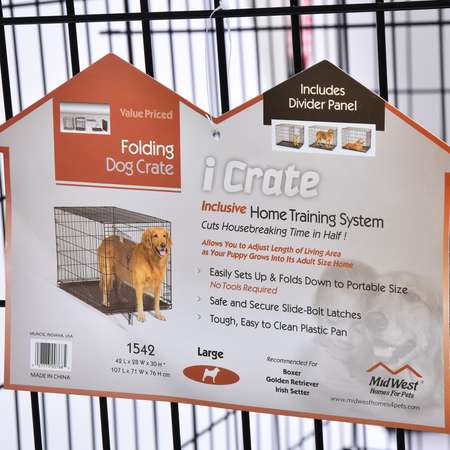 Клетка Midwest iCrate 1дверь Черная 1542