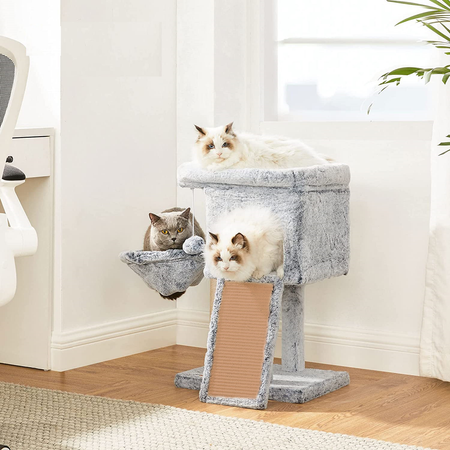 Когтеточка для кошек с домиком Pet БМФ Серый
