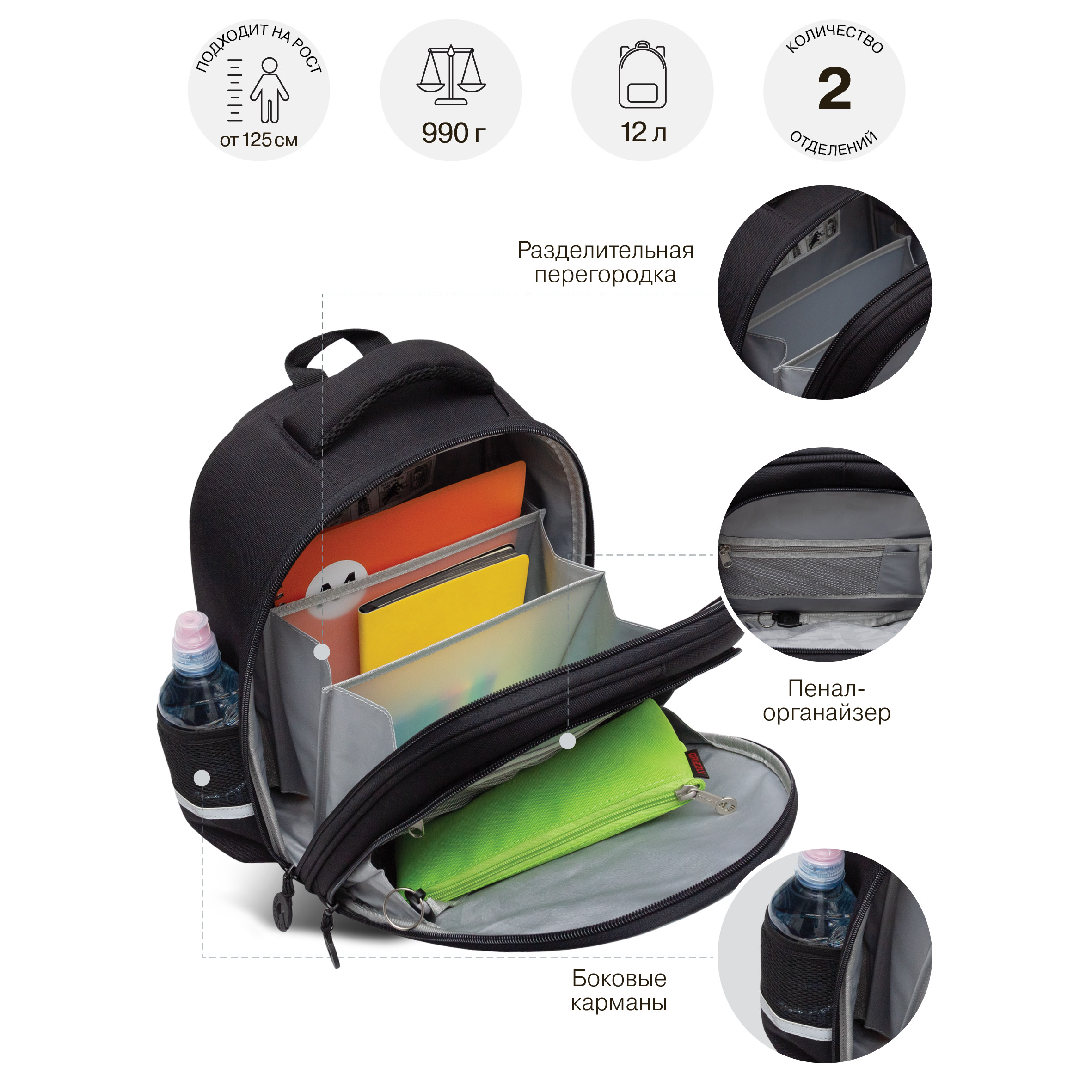 Ранец Grizzly Авто - фото 9