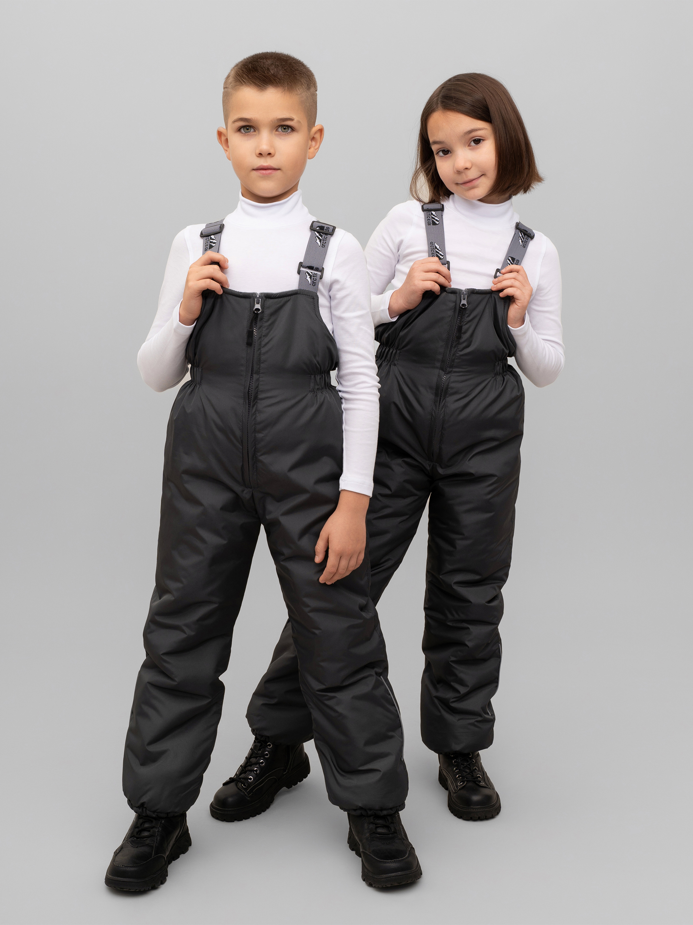 Полукомбинезон Arctic kids 60-010 серый. - фото 25