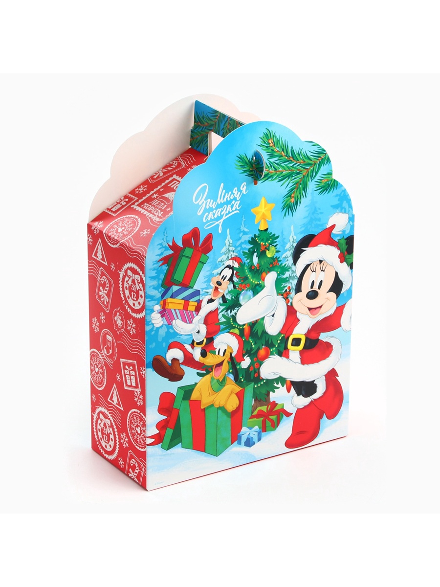 Коробка складная, новогодняя Disney "Счастливого Нового года", 17 х 25 х 8 см - фото 3