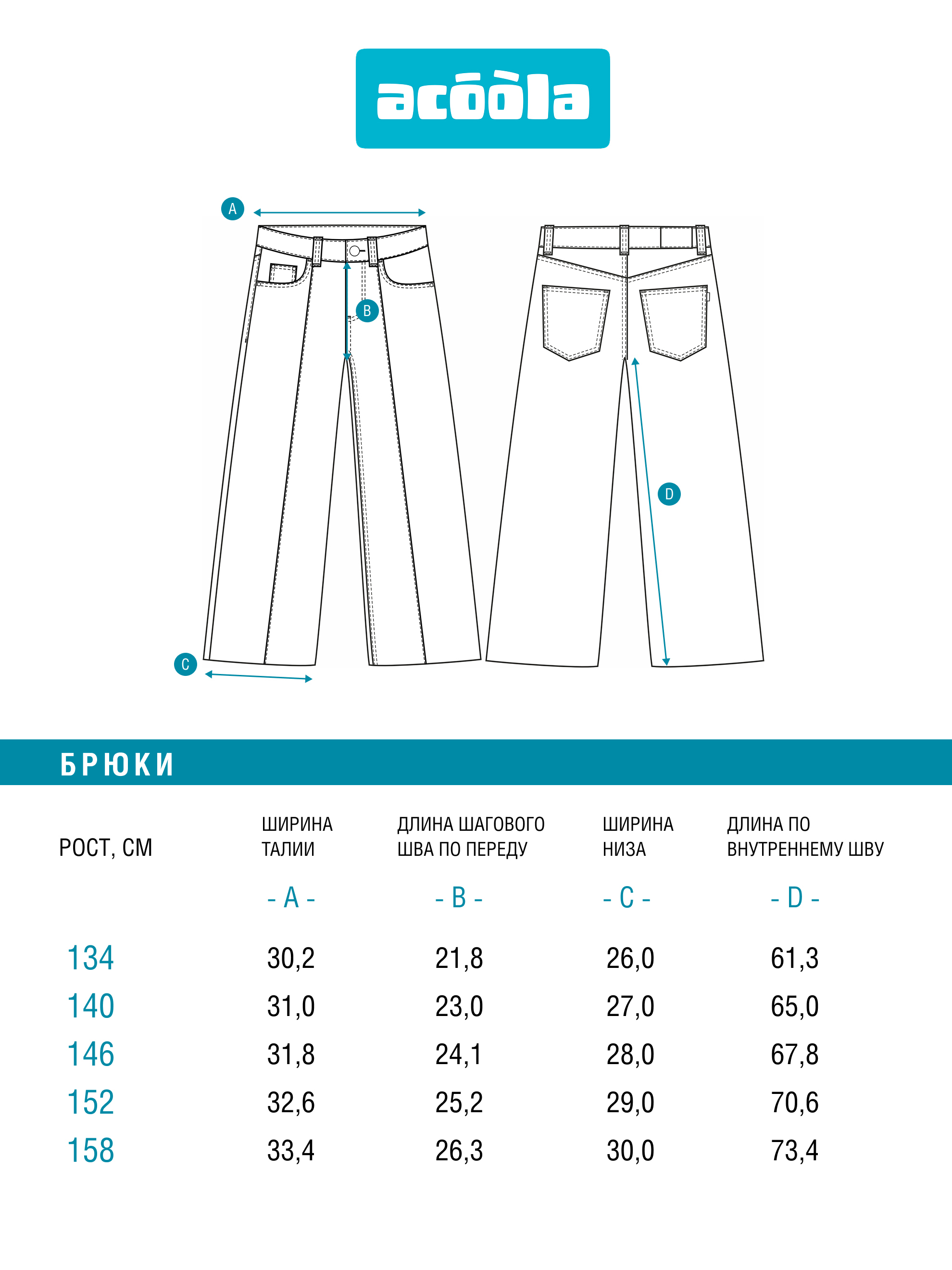Джинсы Acoola 20210440125_0094547 - фото 9