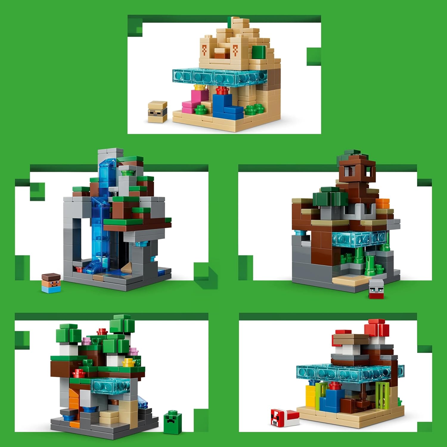 Конструктор LEGO Minecraft Мини-биомы 797 дет. - фото 4