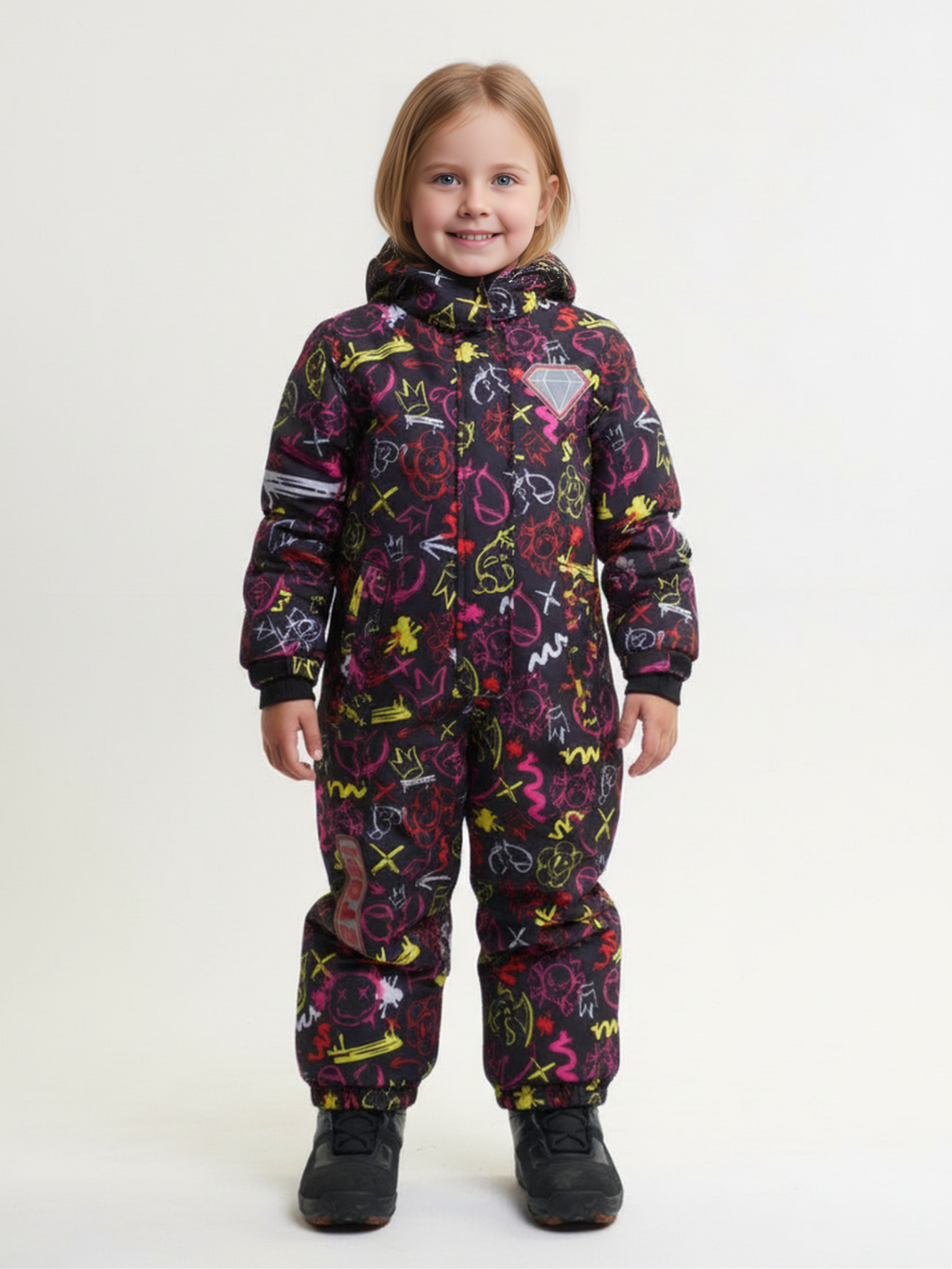 Комбинезон Saimaa GLO-10 черно-розовый - фото 18