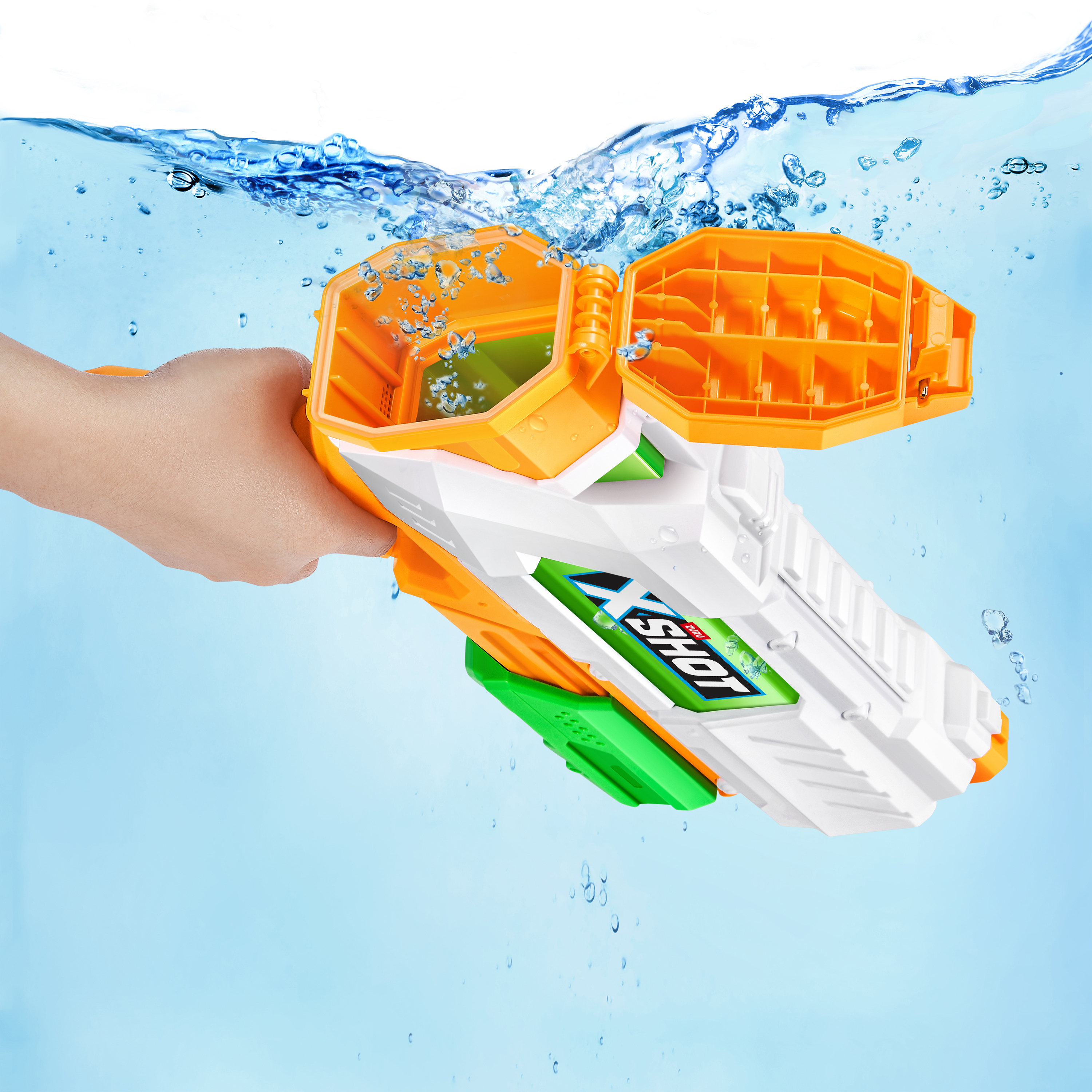 Бластер водный Zuru XSHOT  Fast Fill Water набор из 4 штук - фото 6
