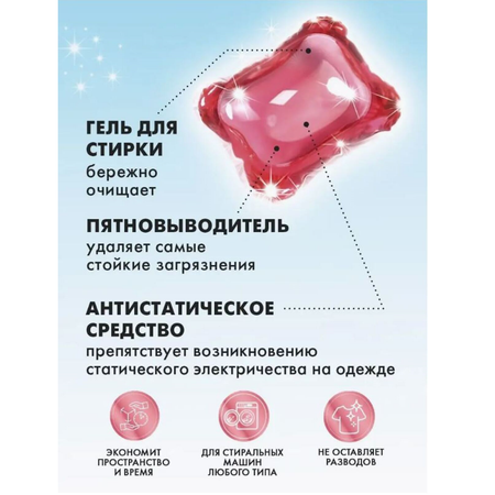 Капсулы для стирки белья NAMZA Универсальные 20 шт