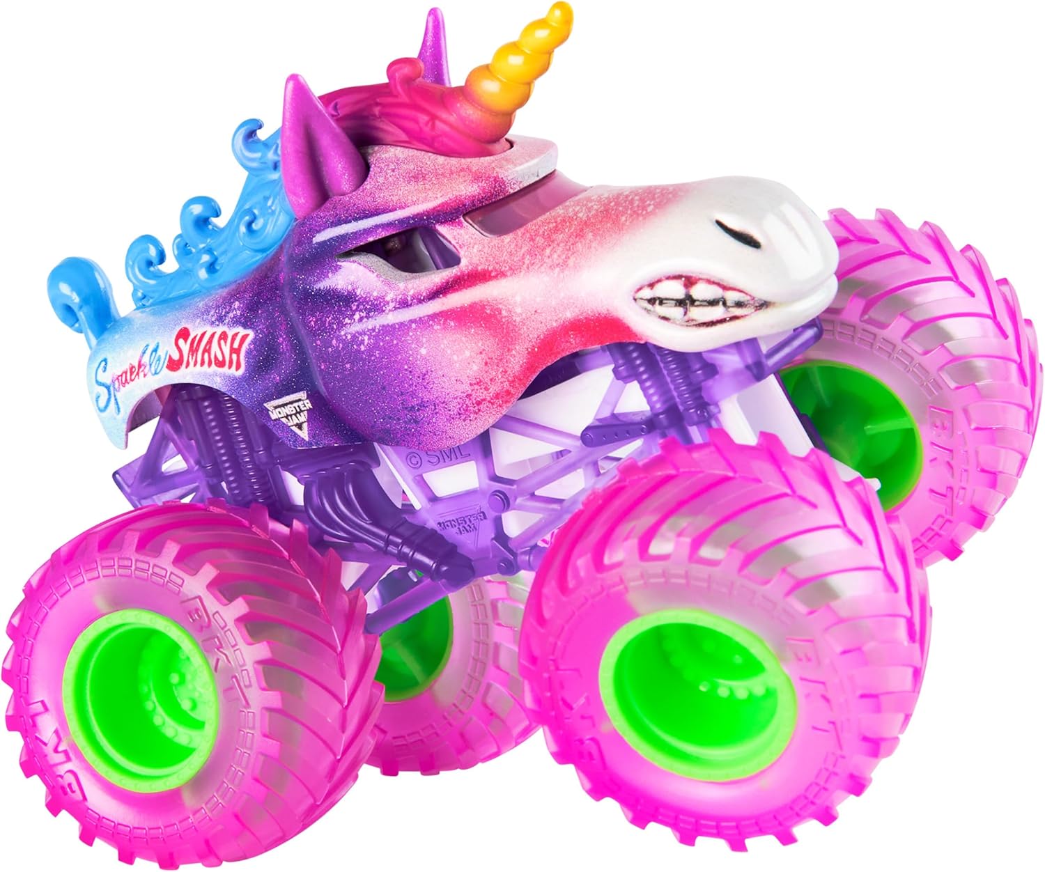 Монстр-трак Monster Jam Sparkle Smash 1:64 6044941 - фото 2
