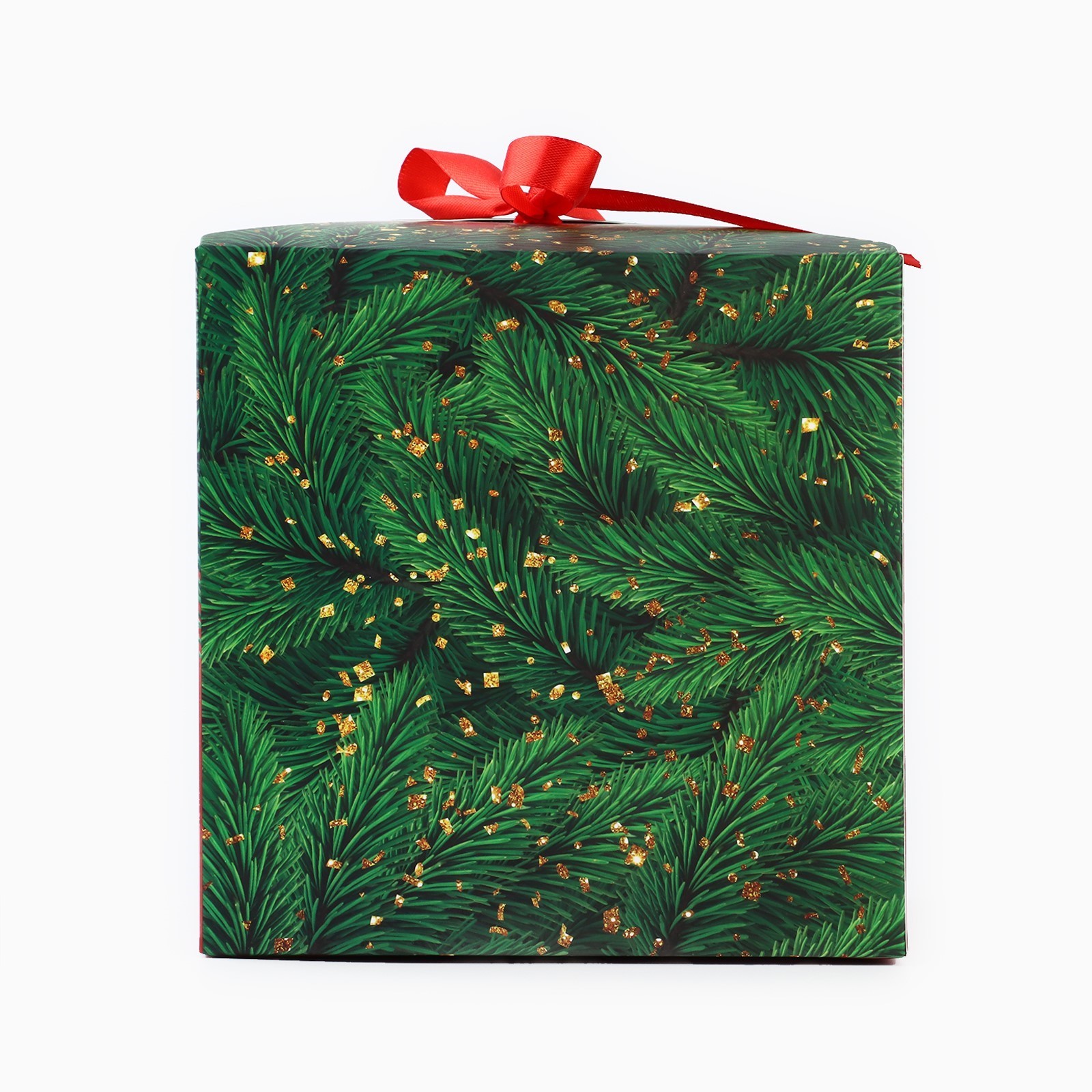 Коробка складная Дарите Счастье "Новогодняя классика",18 х 18 х 18 см - фото 4