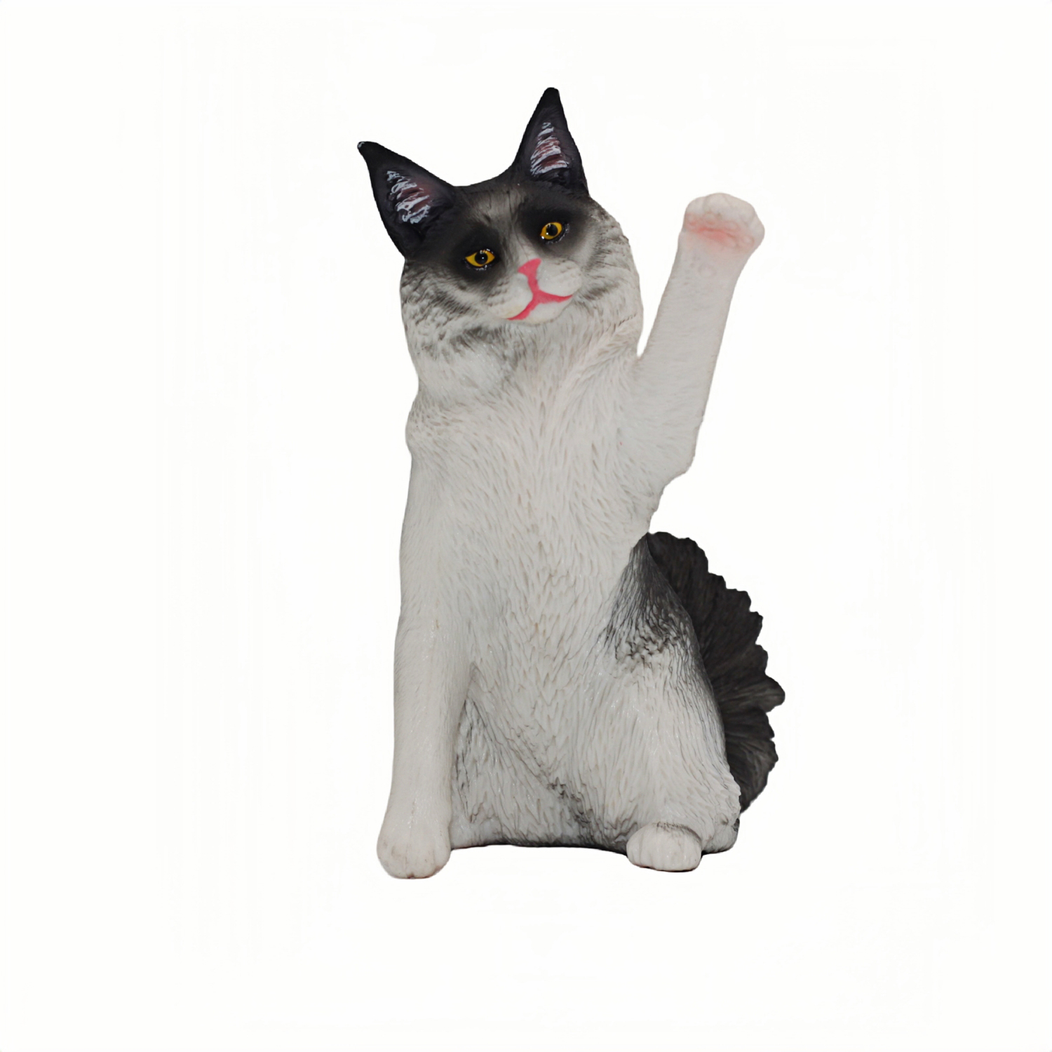 Фигурка Детское Время Кошка бело-серая (играет) - фото 1