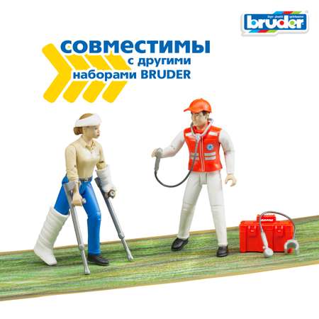 Игровой набор Bruder Скорая помощь с аксессуарами