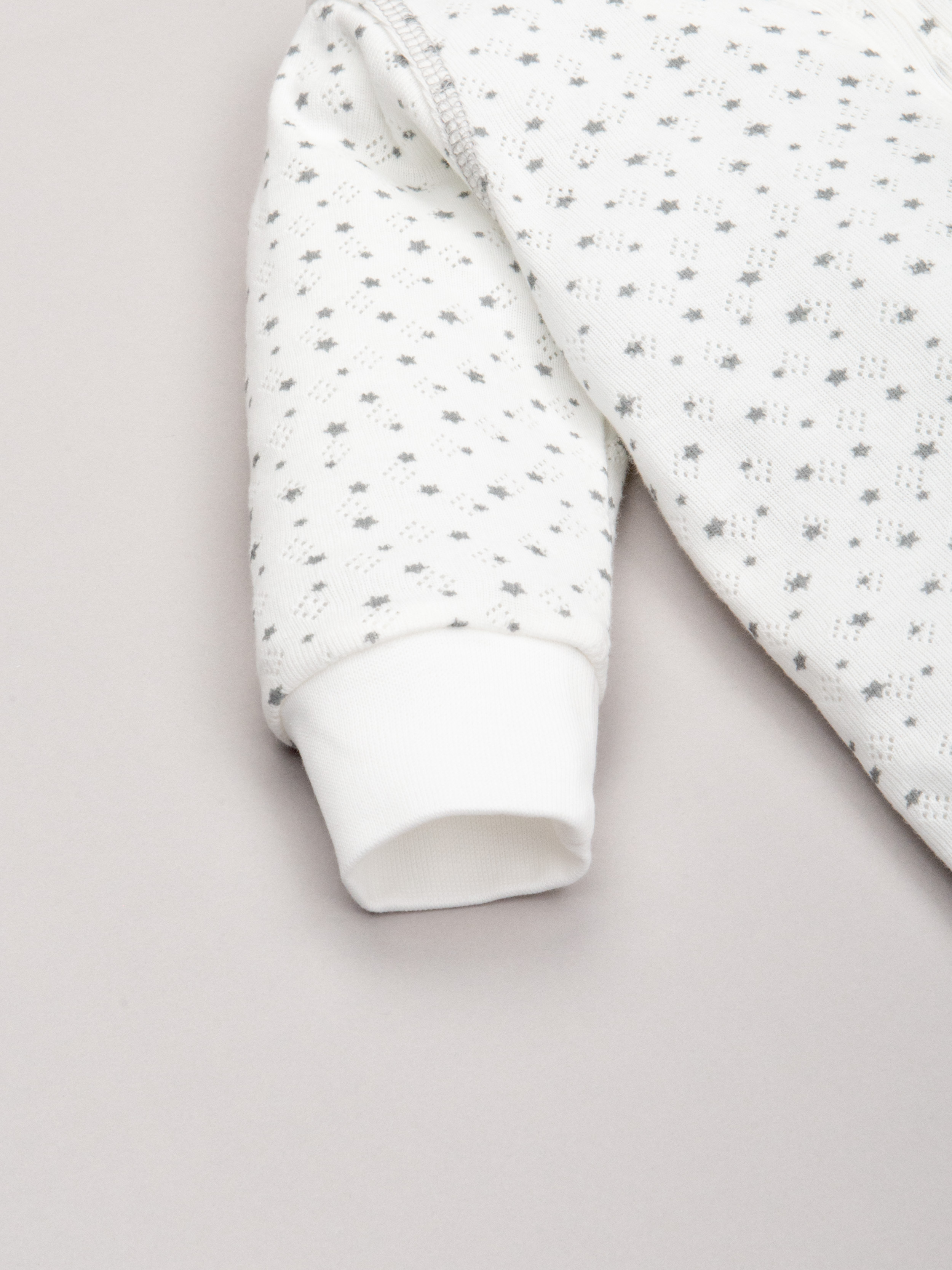 Комбинезон ТРИЯ 1022 ажурная рибана Soft экрю наб. сер зв. - фото 6