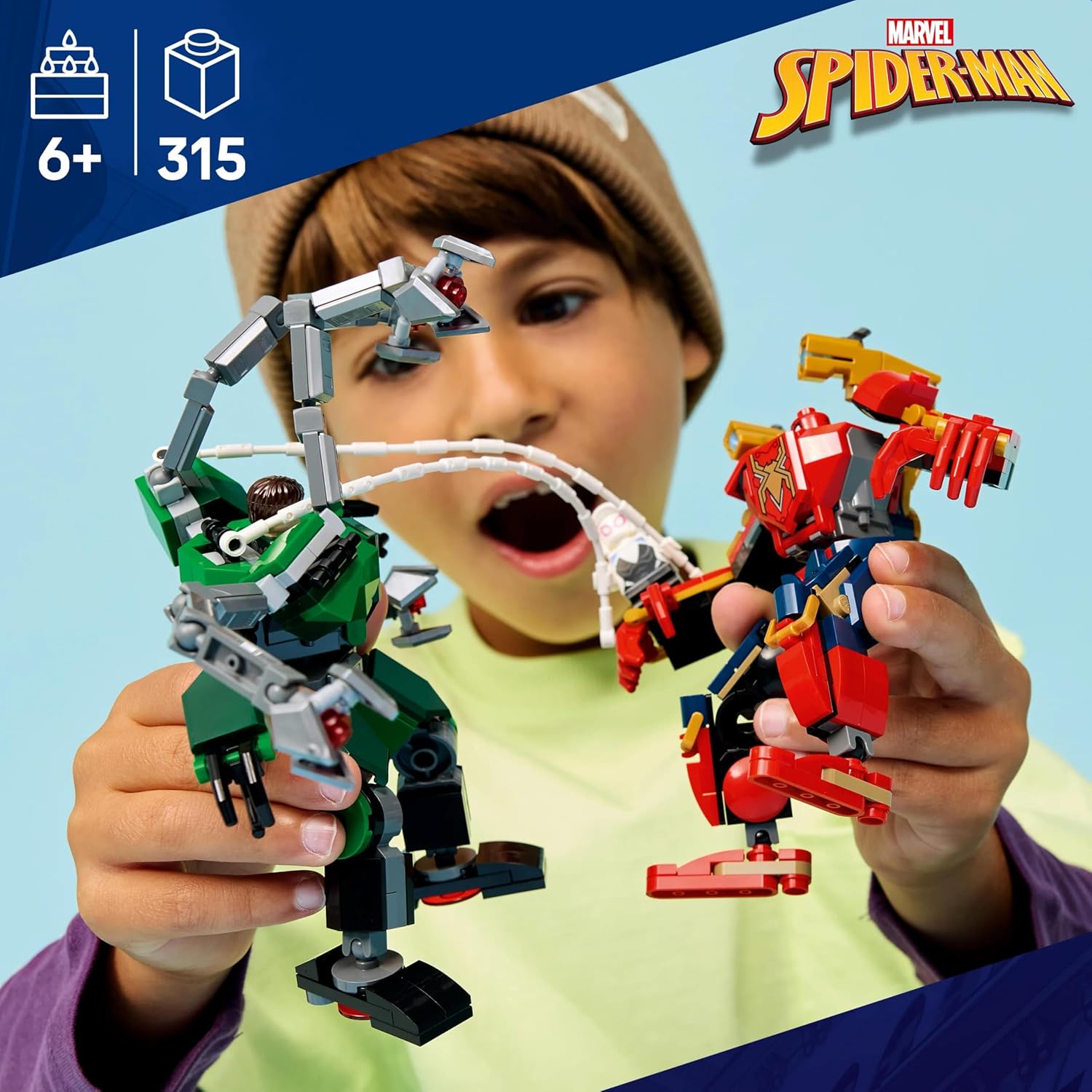 Конструктор LEGO Marvel Super Heroes Человек-паук против Осьминога 315 дет. - фото 6