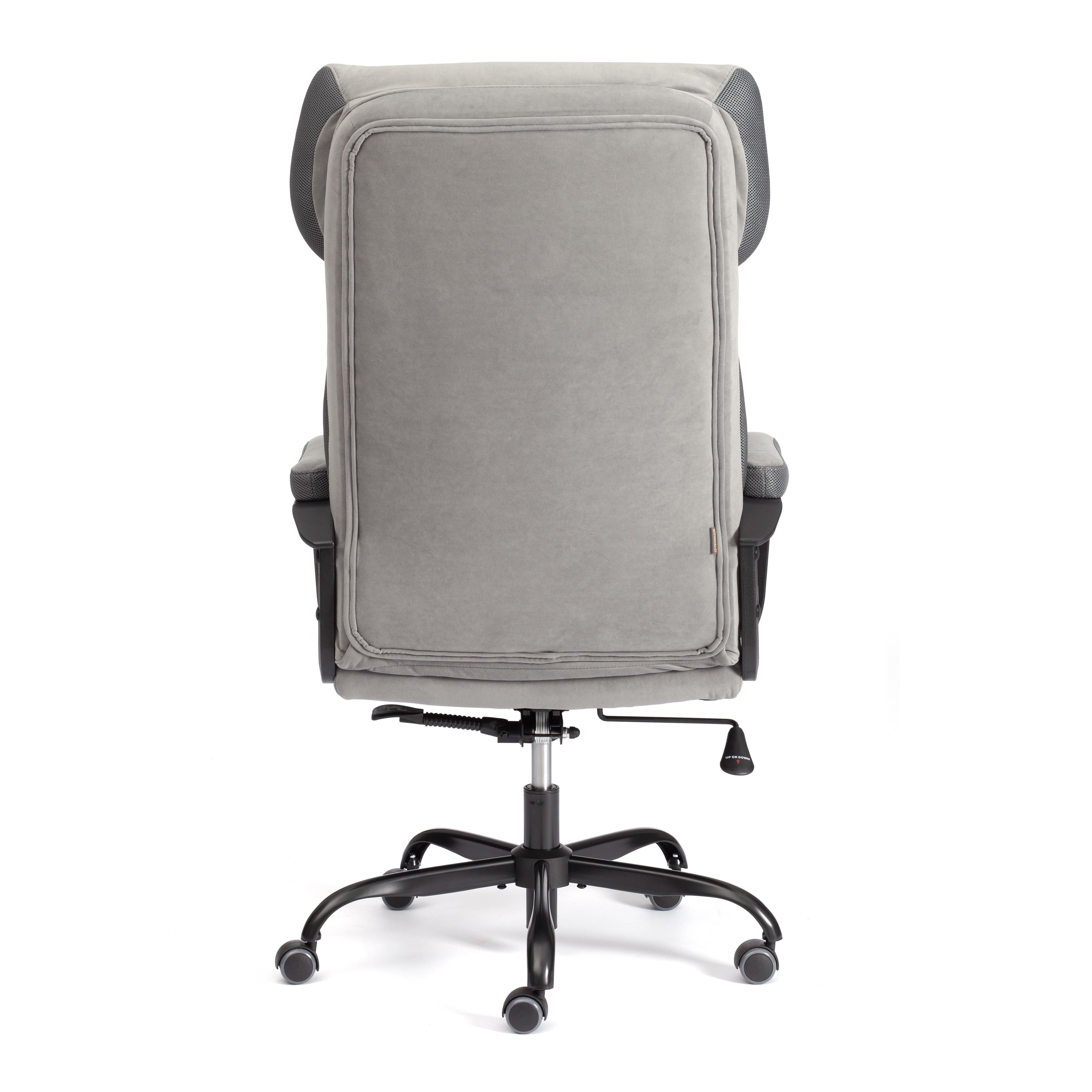 Компьютерное кресло TETCHAIR Дюк МеталБл велюр серый - фото 6