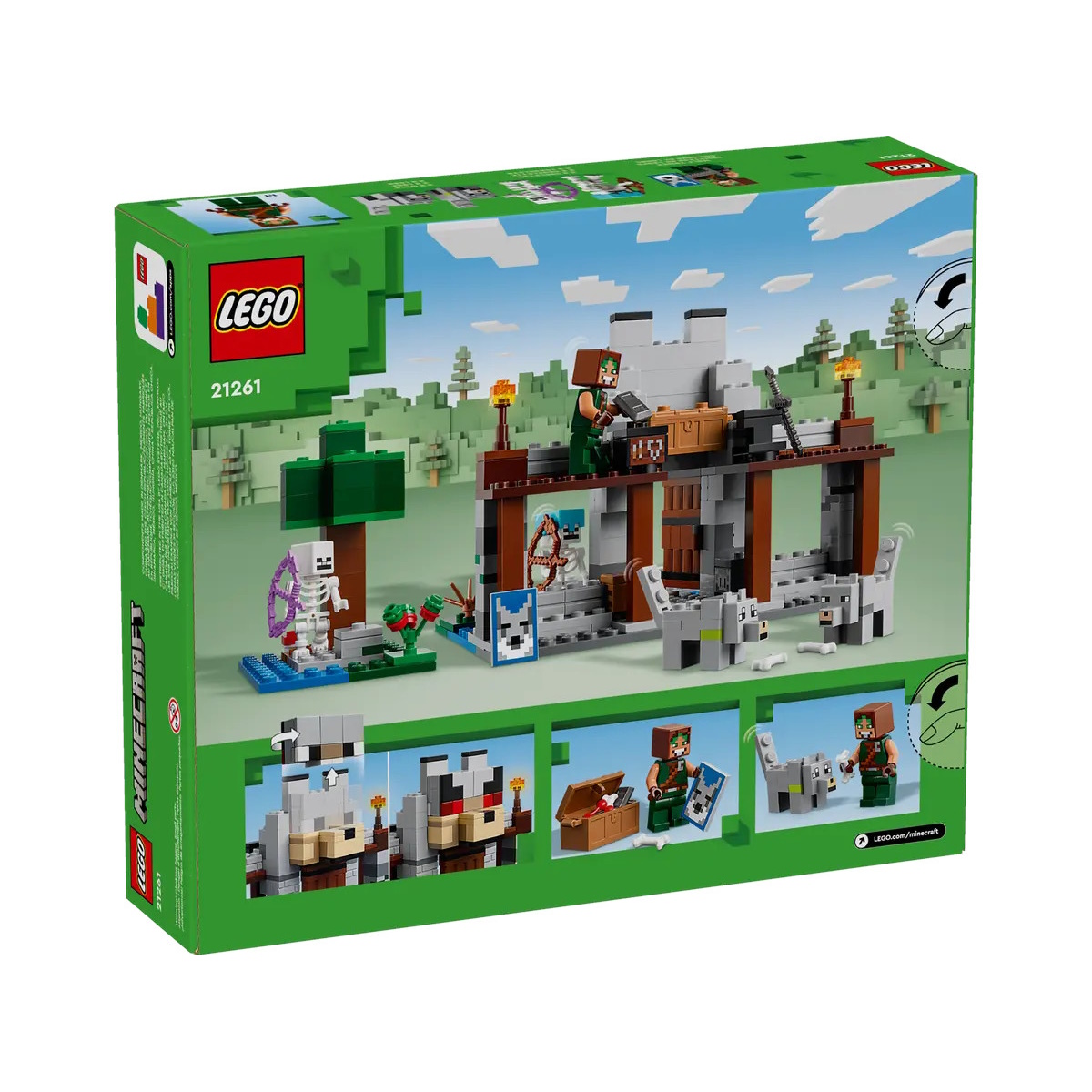 Конструктор LEGO Minecraft Волчья крепость блочный - фото 7