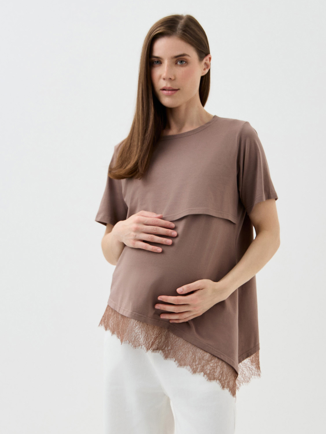 Футболка для кормящих Proud Mom ФКРУ-0300-какао - фото 4