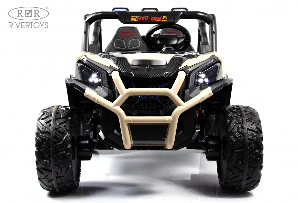 Электромобиль RIVERTOYS K777KK-LUX-BUGGY-CREAMY С пультом ДУ - фото 12
