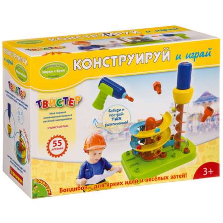 Конструктор Bondibon с отверткой Твистер 3+ сборная игровая модель