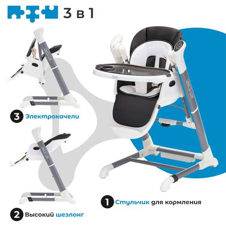 Стульчик для кормления Nuovita Unico lux Bianco трансформер