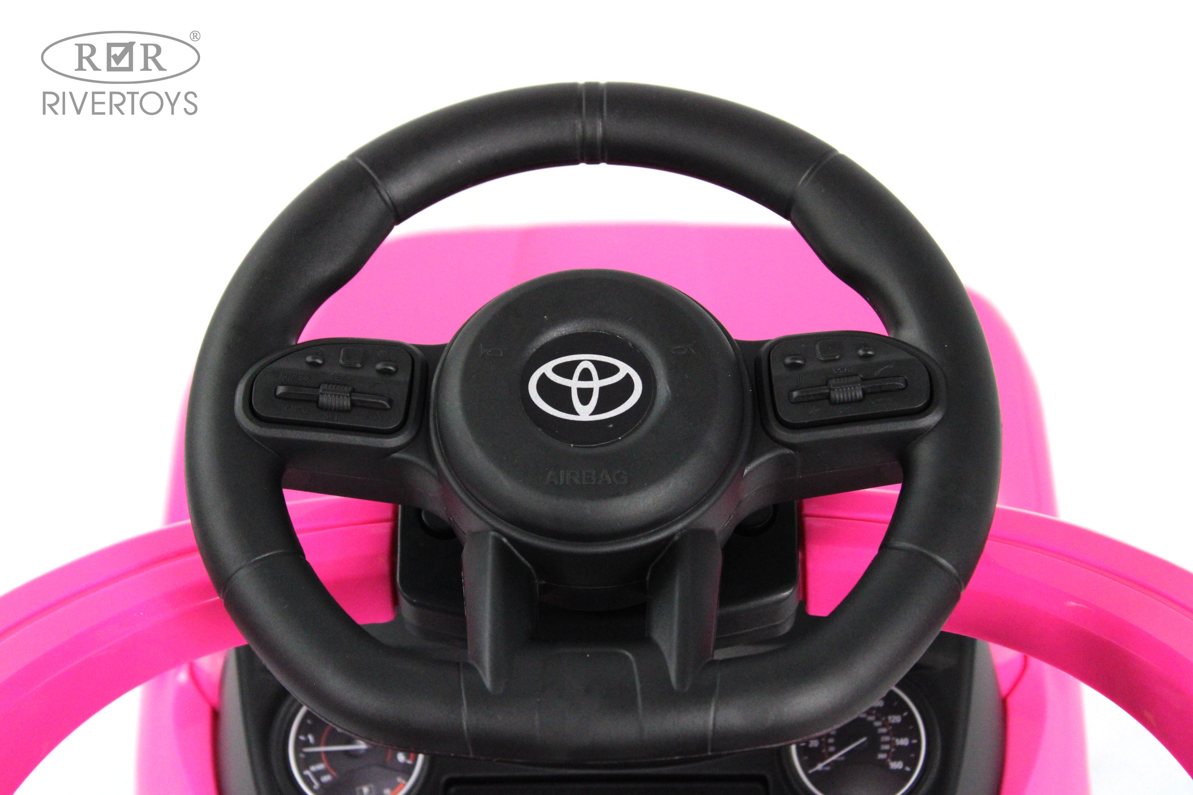 Электромобиль RIVERTOYS Toyota Z002ZZ-A-PINK С пультом ДУ - фото 12