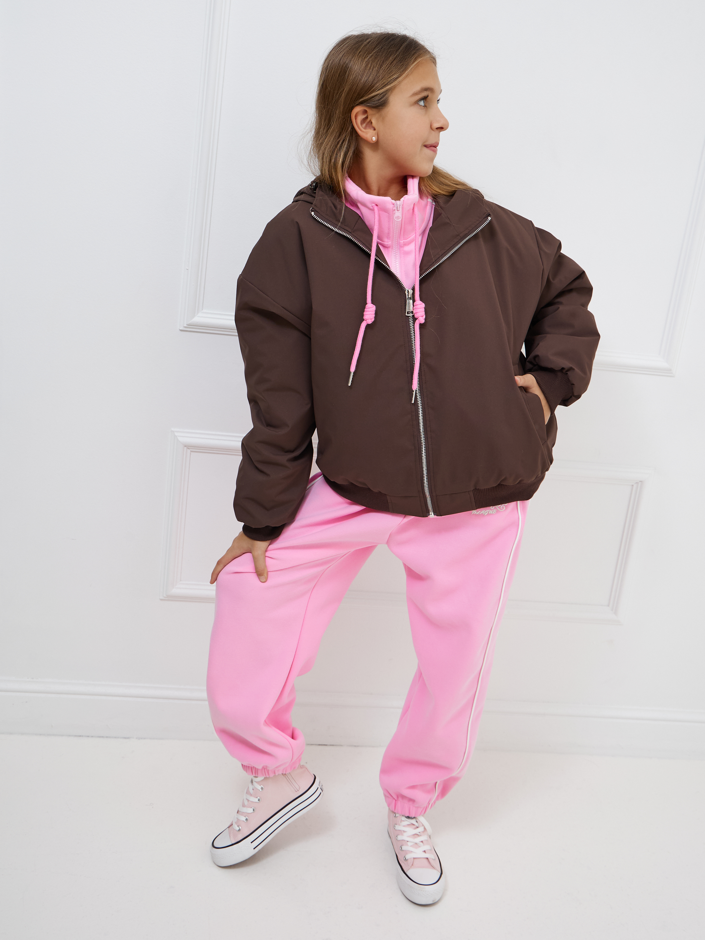 Бомбер MIRANAM БомберДляДевочкиКоричневый - фото 3