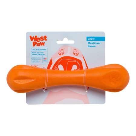Игрушка для собак West Paw Zogoflex Hurley Гантеля L Оранжевая