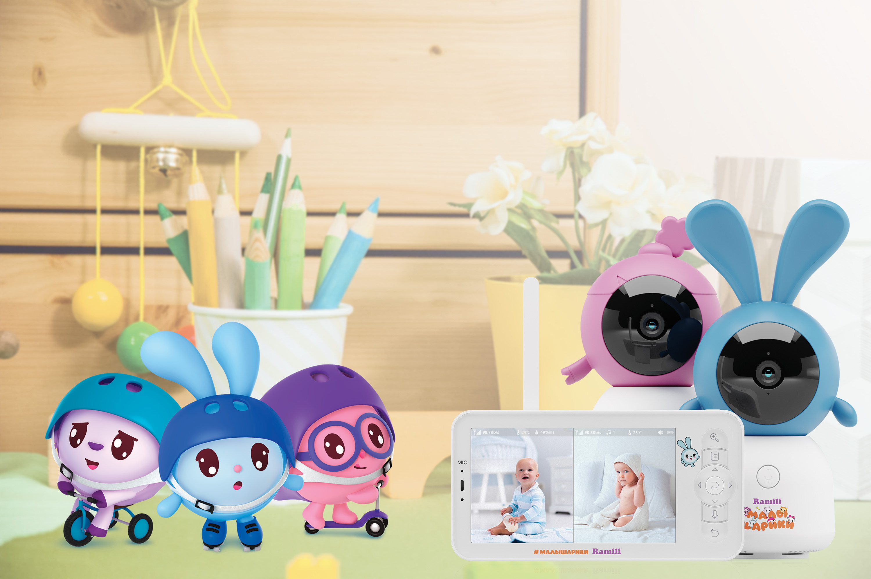 Видеоняня Ramili Малышарики Нюша и Крошик - фото 15