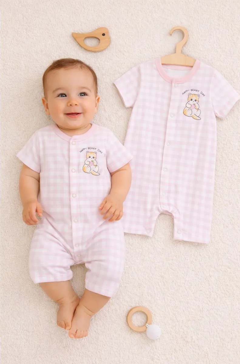 Песочник Mark Formelle (Марк Формэль) 13021/розовая клетка на белом - фото 1