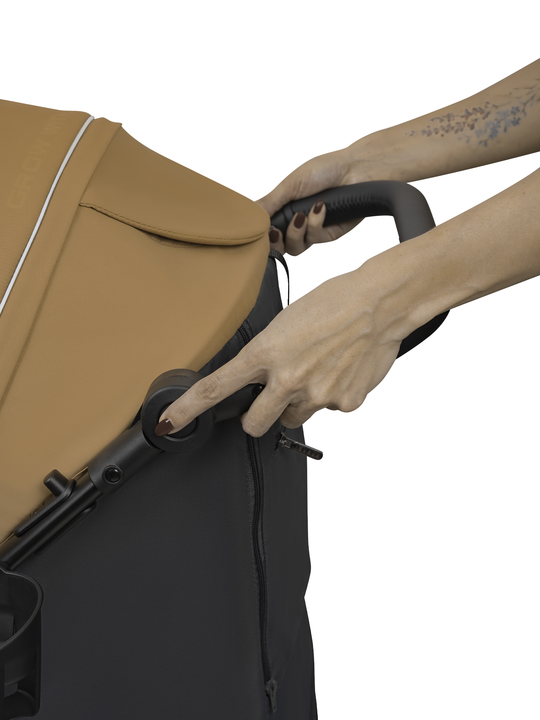 Коляска прогулочная JOVOLA Selena SL, бежевый-серый - фото 13