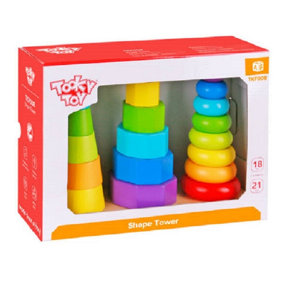 Игрушка Tooky Toy пирамидка - фото 4