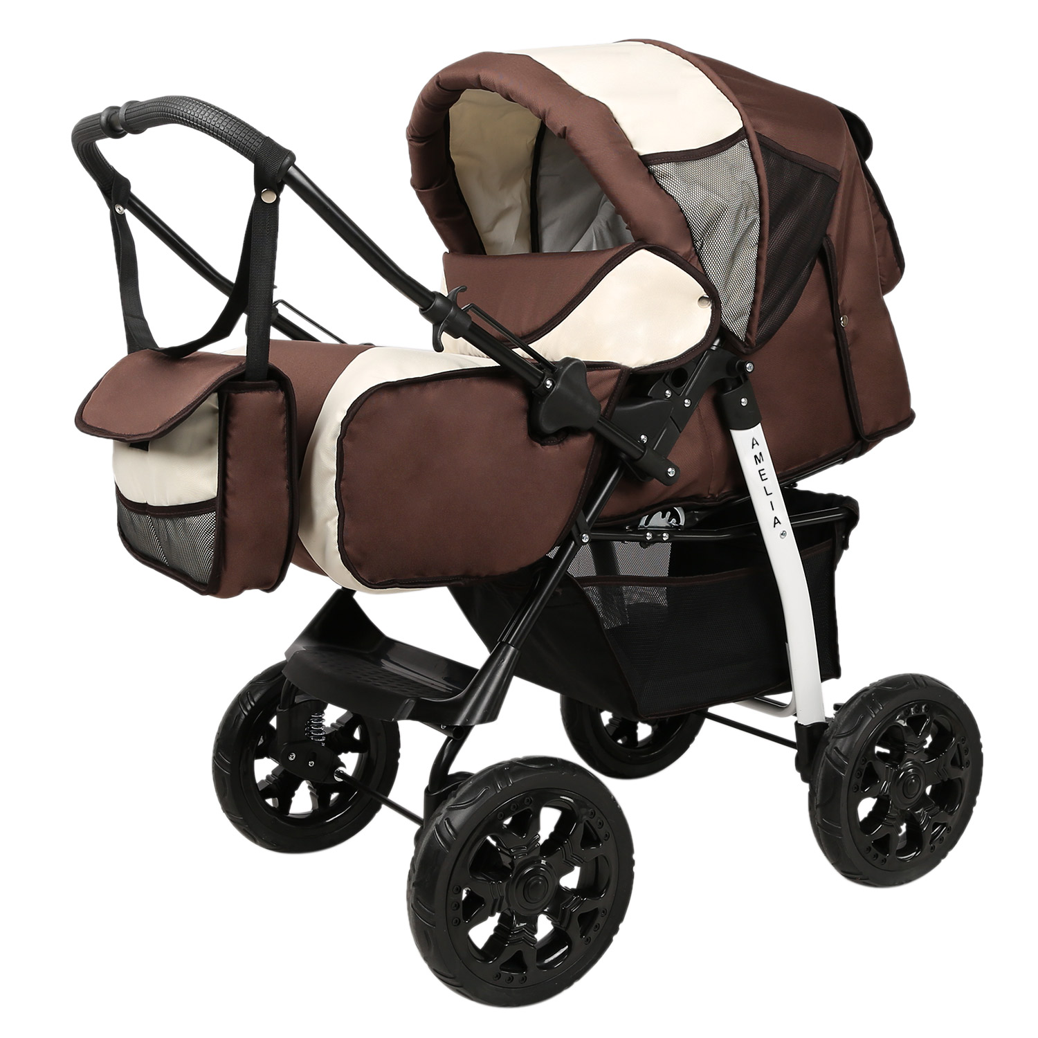 Коляска трансформер alis Amelia бежевый - фото 2