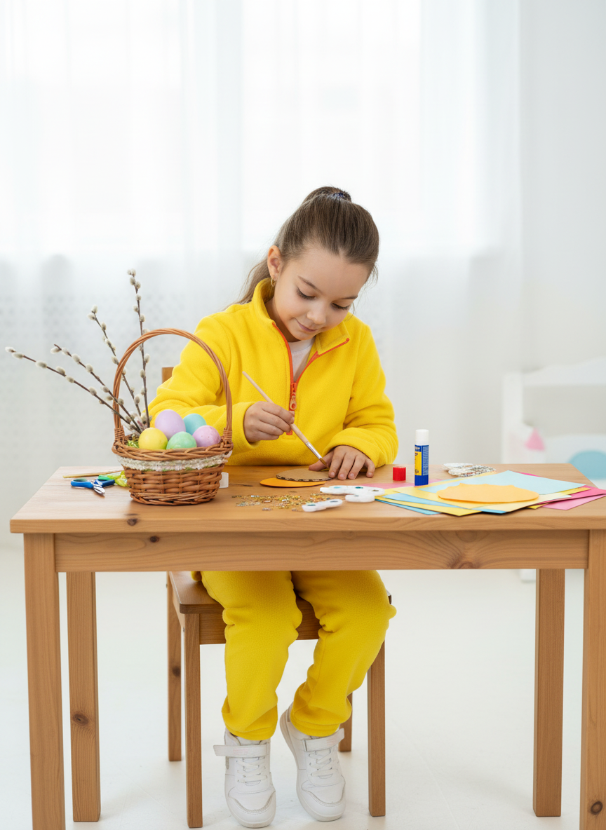 Костюм флисовый Утенок 7052г(ш) желтый - фото 2