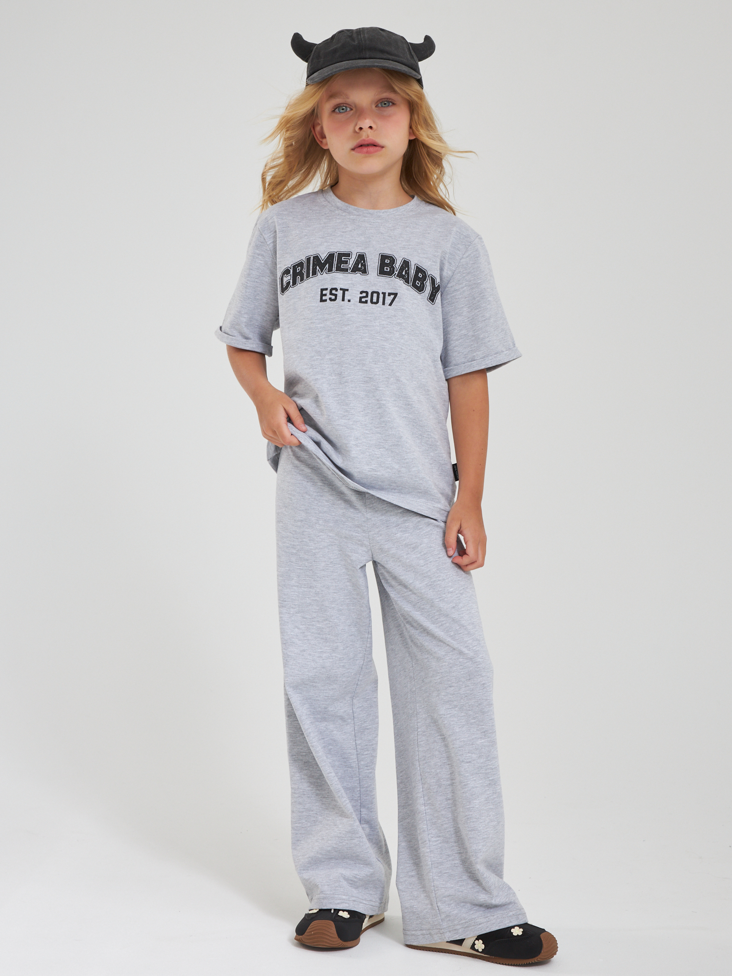 Футболка и брюки Crimea Baby Pants/grey - фото 11
