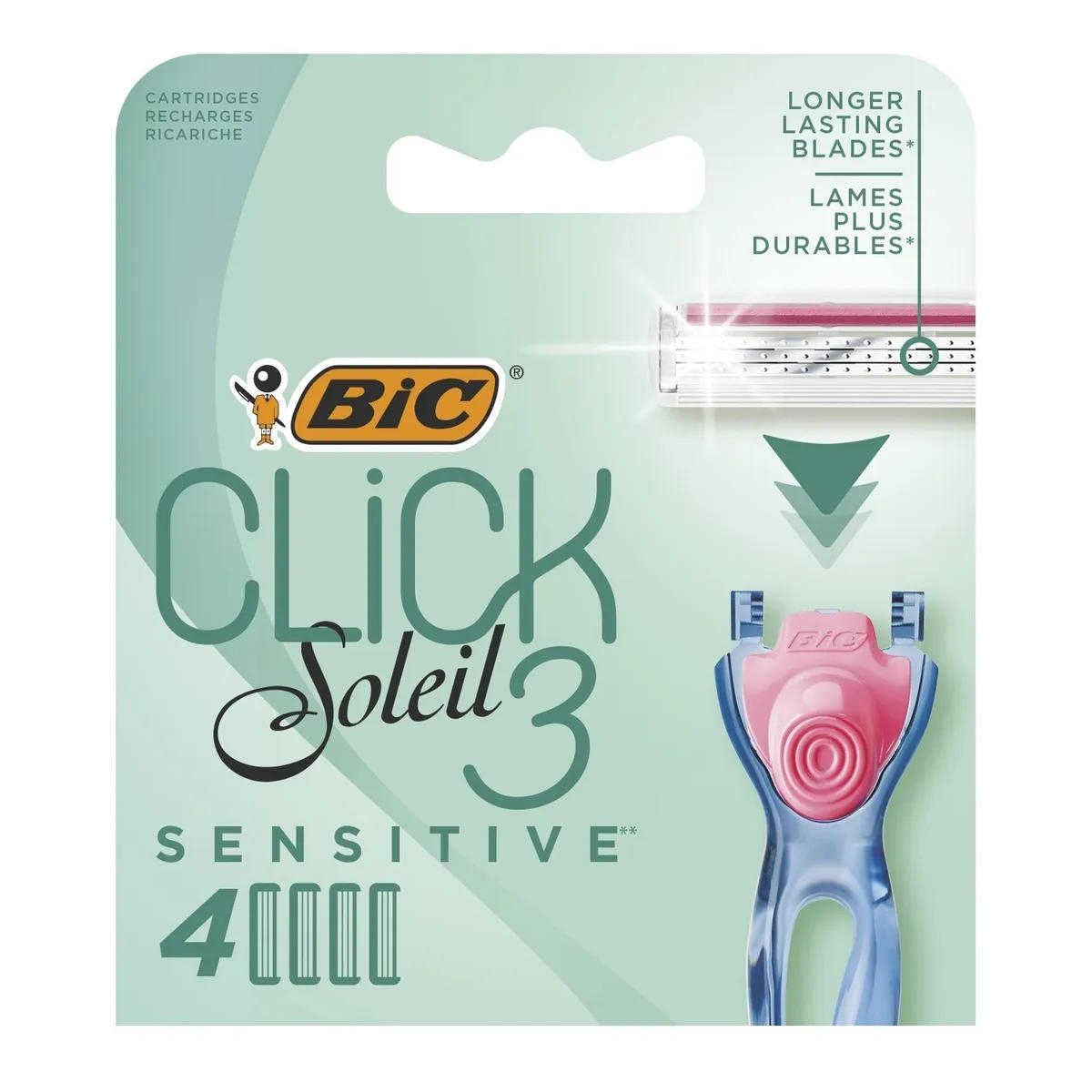 Картриджи BIC 3 Click Soleil 4 шт - фото 1