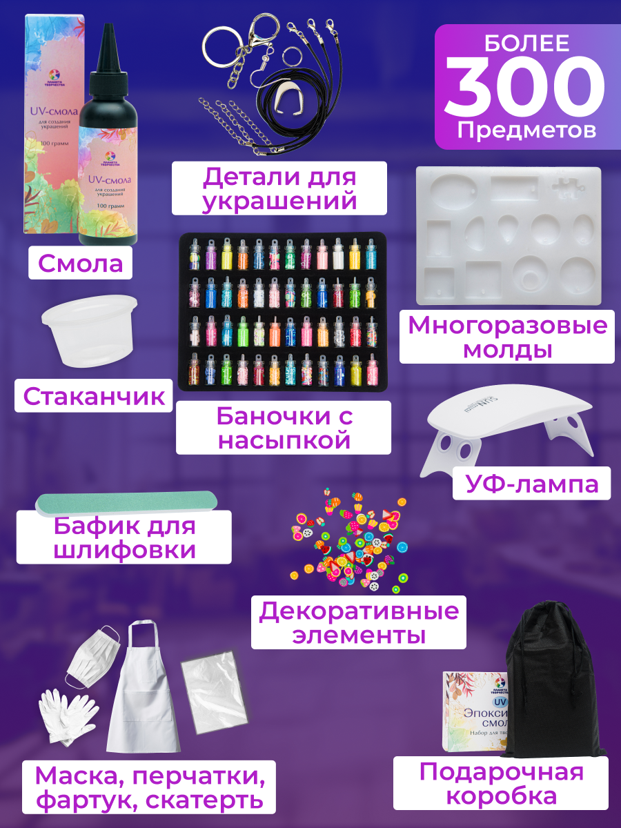 Набор для творчества Планета творчества эпоксидная смола - фото 4