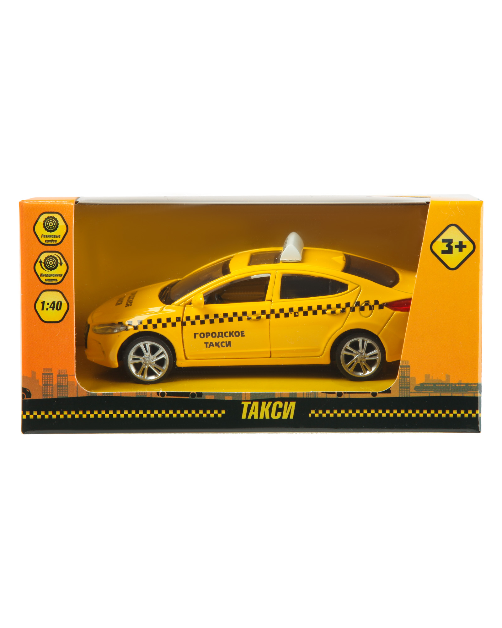 Автомобиль Mobicaro Hyundai Elantra Такси 1:40 67372 - фото 7
