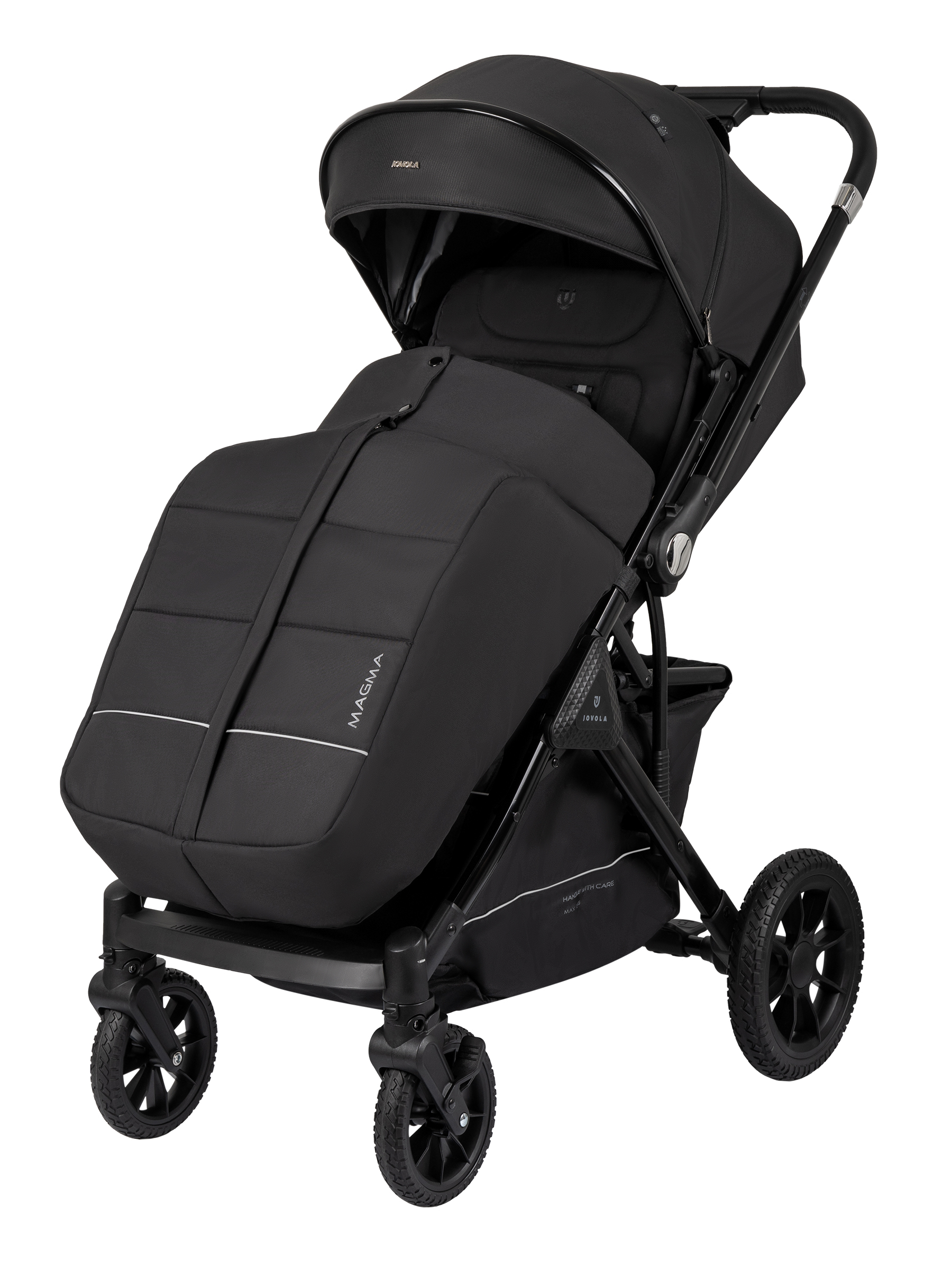 Коляска прогулочная JOVOLA Magma Plus черный - фото 14
