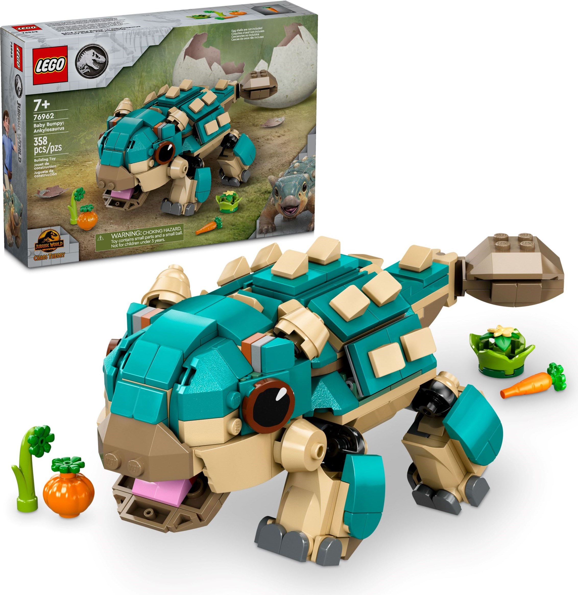 Изображение товара Конструктор LEGO Jurassic World Панцирный Анкилозавр 76962 для детей от 7 лет