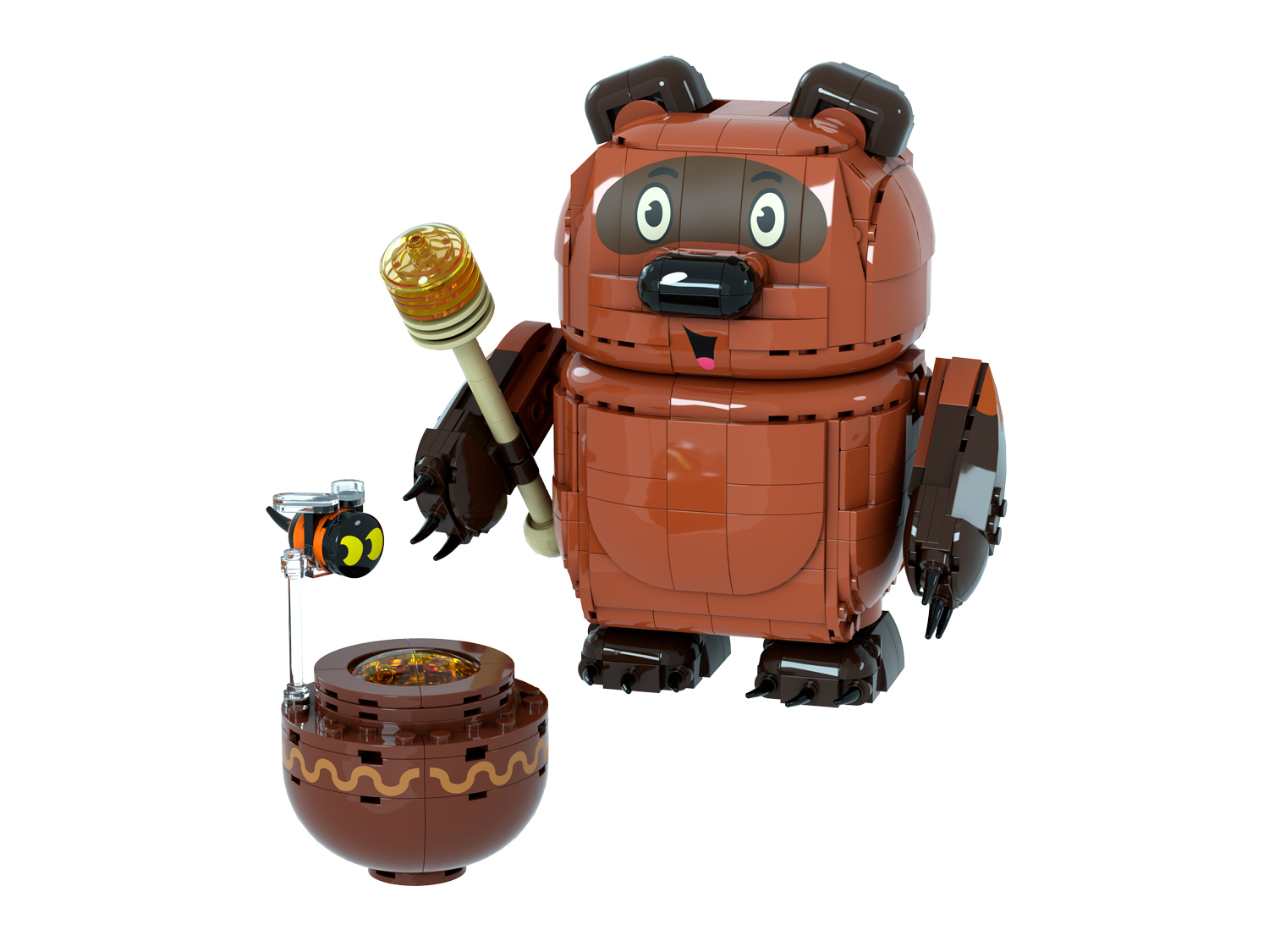 Конструктор brick labs Союзмультфильм 90 Винни-Пух 788 дет. - фото 4