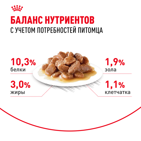 Корм для кошек ROYAL CANIN Indoor 85г для пожилых стерилизованных кошек 7+ соус пауч