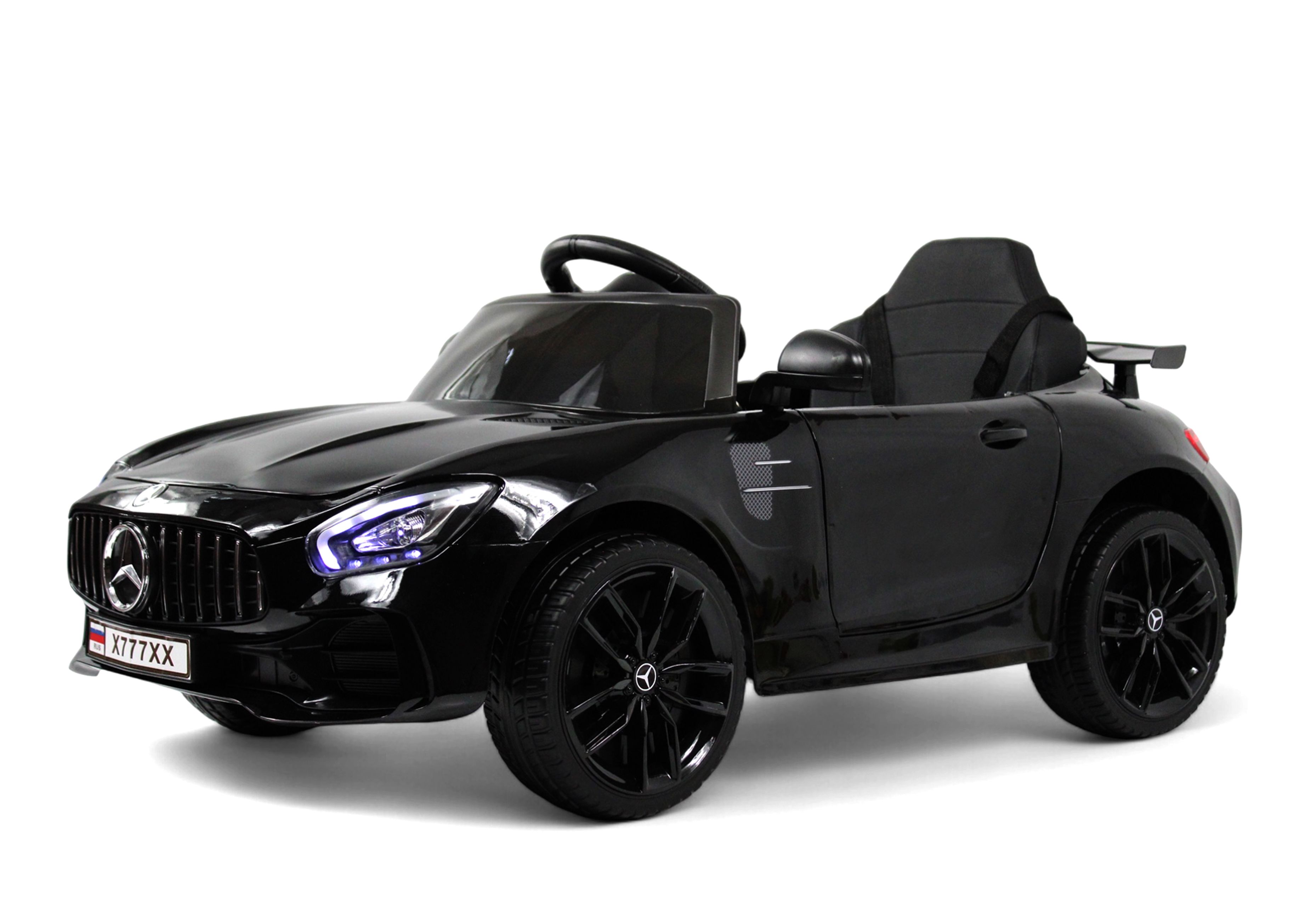 Электромобиль RIVERTOYS Mercedes X777XX-AMG-BLACK-GLANEC С пультом ДУ - фото 1