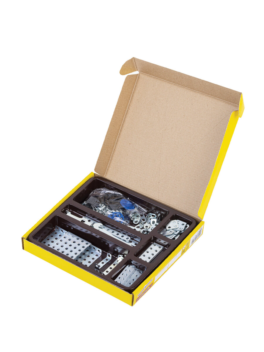 Конструктор Юнландия металлический 153 дет. - фото 14